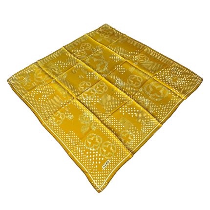 Aker Defolu Gold Karma Desen Sura İpek Eşarp 31656
