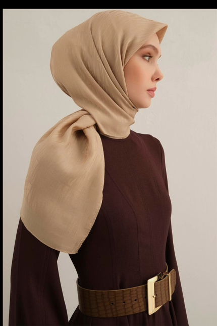 Armine Lyocell Eşarp 3-04 Krem Desenli 47358