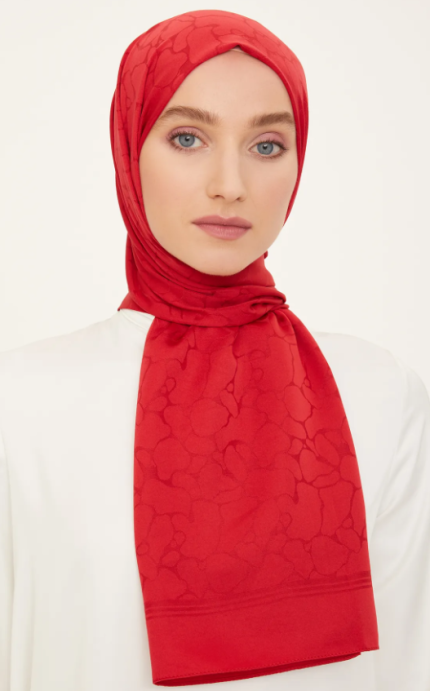 Armine Trend Safir Şal 1-241833 Kırmızı