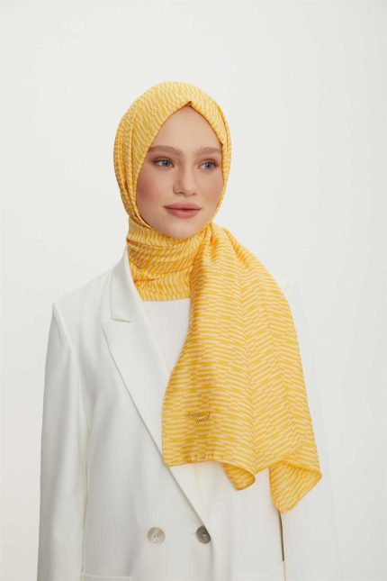 Armine Trend Sarı Pure Lina Şal 10-21193