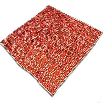 Silk Home Kırmızı Karma Desen Tivil İpek Eşarp 11426-249