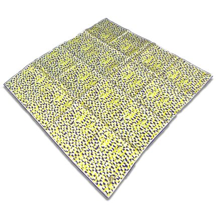 Silk Home Mor Sarı Karma Desen Tivil İpek Eşarp 11426-247