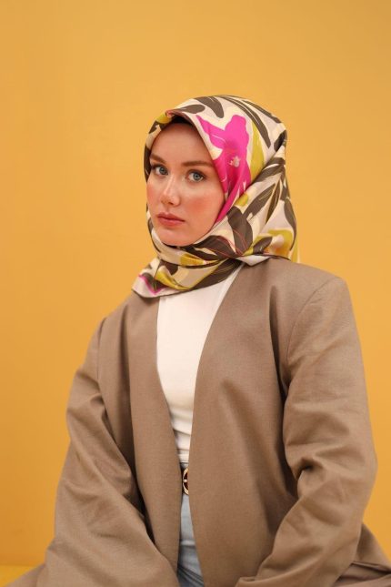 Silk Home Tivil İpek Eşarp 11439-45 Sütlü Kahve