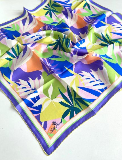 Silk Home Tivil Saf İpek 11406-989 Mor Karışık Desen